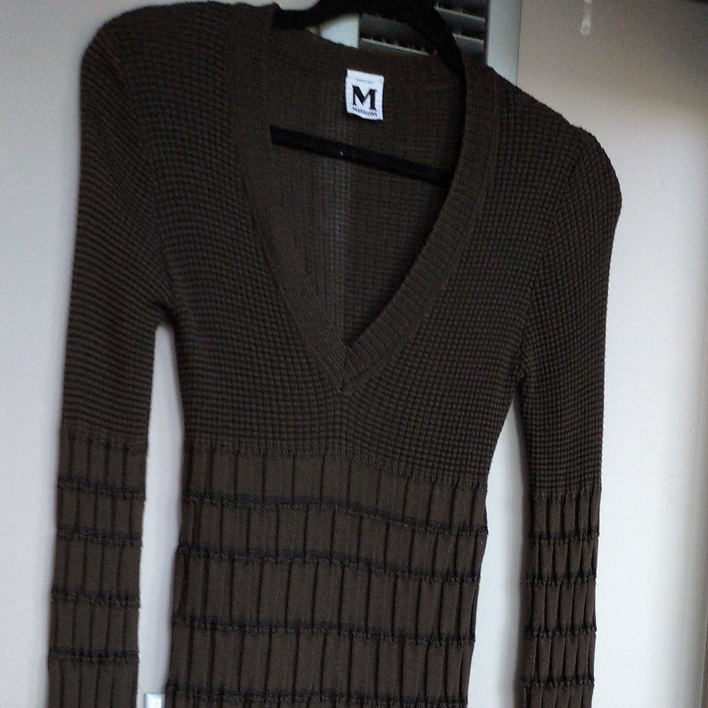 Missoni Brown Knitted dress size Small 6